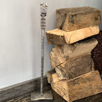 Dogs Head Hand Forged Fire Poker
